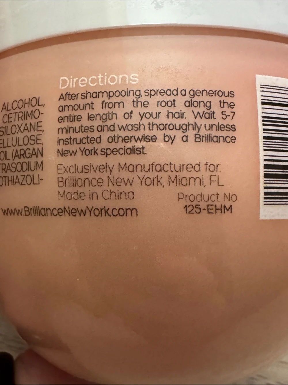 Brilliance New York Hair Couture Essential Hydration Argan Oil Repairing Masque